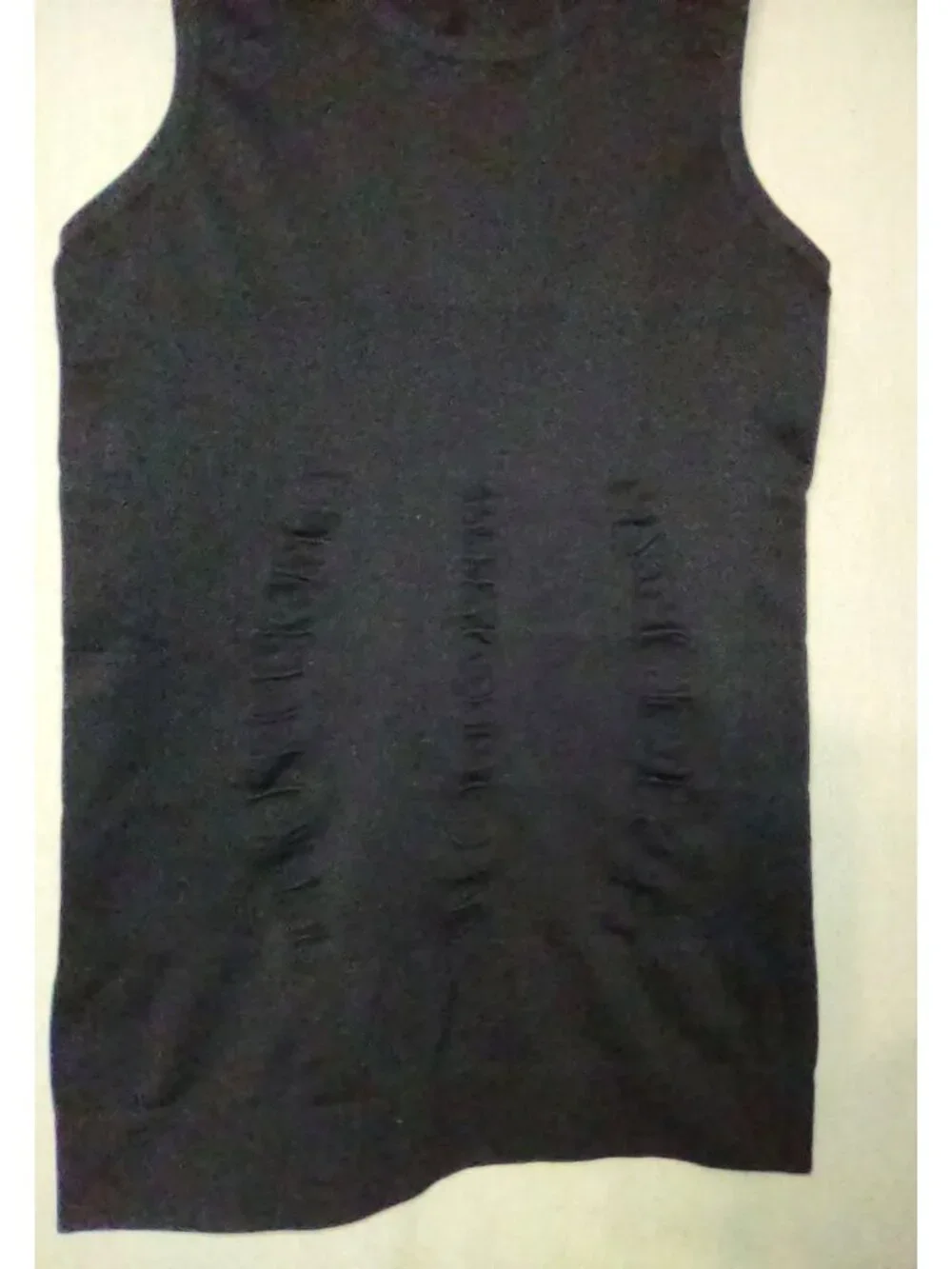 Compression Tank Top Mens Small Black Undershirt Muscle Slimming Body Shaper Gym